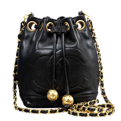 mini chanel chain bucket bag|chanel bucket bag vintage.